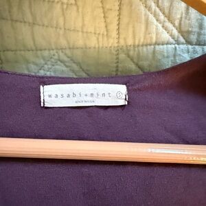 Wasabi + Mint Elegant Purple Crop Top